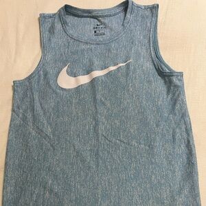 Nike blue and white tank top